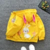 Cute Rabbit Baby Girls Jacket Spring Autumn Christmas Outerwear Hooded Casual Zipper Boys Coat 1 2 3 4 5 6 Years Kids Clothes - Image 3