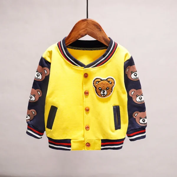 New Spring Autumn Baby Girls Boys Clothes Children Cotton Cartoon Jacket Toddler Fashion Sports Costume Infant Kids Sportswear - Image 3