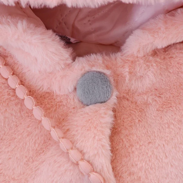 Baby Girl Clothes Cute Rabbit Ears Plush Baby Jacket Autumn Winter Warm Hooded Girls Coat Christmas Little Princess Outerwear - Image 5