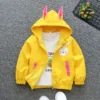 Cute Rabbit Baby Girls Jacket Spring Autumn Christmas Outerwear Hooded Casual Zipper Boys Coat 1 2 3 4 5 6 Years Kids Clothes - Image 4