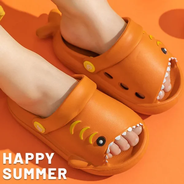Children Sandals Kids Cartoon Shark Summer Toddler Boys Girls Soft Sole Baby Shoes Anti-Slip Slippers - Image 6