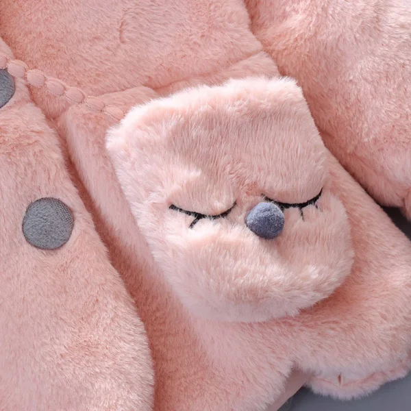 Baby Girl Clothes Cute Rabbit Ears Plush Baby Jacket Autumn Winter Warm Hooded Girls Coat Christmas Little Princess Outerwear - Image 6