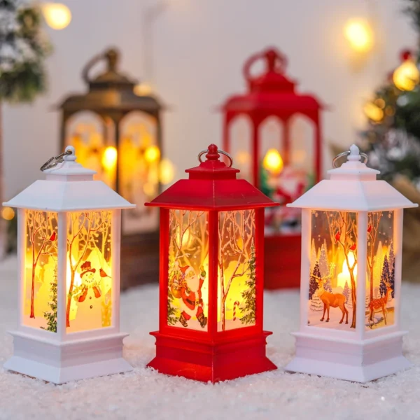 Christmas Lantern Light Merry Christmas Decorations for Home Christmas Tree Ornaments 2024 Navidad Xmas Gifts New Year 2025 - Image 2