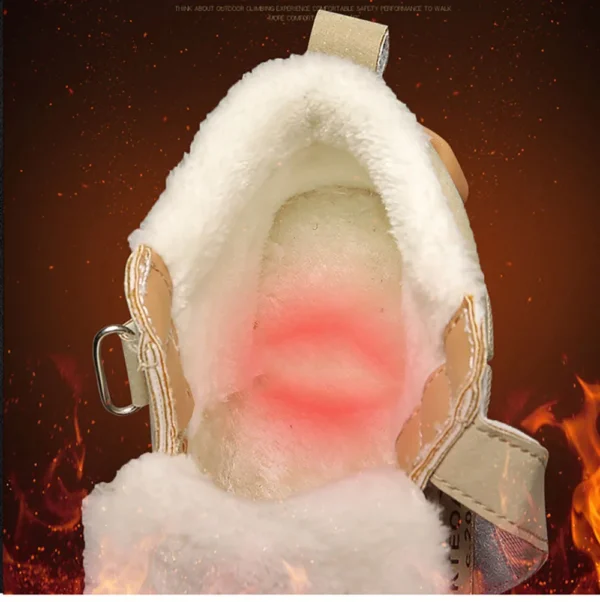 Winter Snow Boots For Children 2024 Trend Fashion Plush Cotton Shoes Thick Warm Teenager Faux Fur Boots For Kids - Image 6