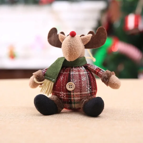 Snowman Doll Merry Chirstmas Decor for Home Table 2023 Elk Doll Christmas Ornaments Santa Claus Navidad Gift Happy New Year 2024 - Image 2