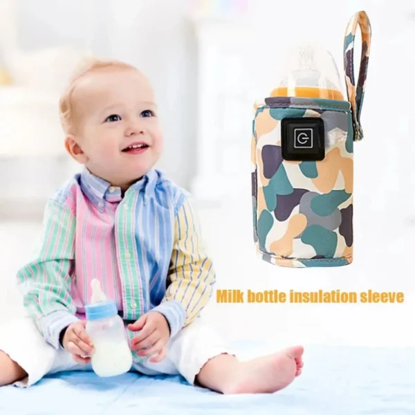 USB Milk Water Warmer Bottle Heater Travel Stroller Insulated Bag Baby Nursing Safe Kids Supplies for Outdoor Winter - Image 6