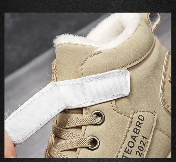 Winter Snow Boots For Children 2024 Trend Fashion Plush Cotton Shoes Thick Warm Teenager Faux Fur Boots For Kids - Image 5