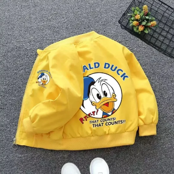 New Spring Baby Boys Girls Jacket Fashion Cartoon Mickey Minnie Mouse Print Outerwear for Kids Clothes Children Windbreaker Coat - Image 6