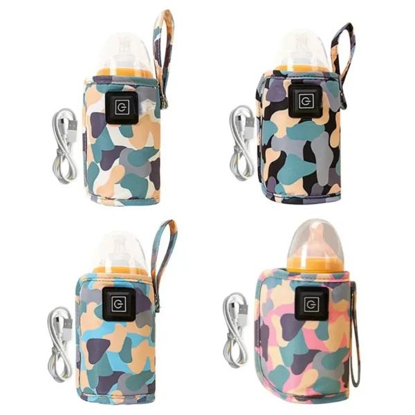 USB Milk Water Warmer Bottle Heater Travel Stroller Insulated Bag Baby Nursing Safe Kids Supplies for Outdoor Winter - Image 5