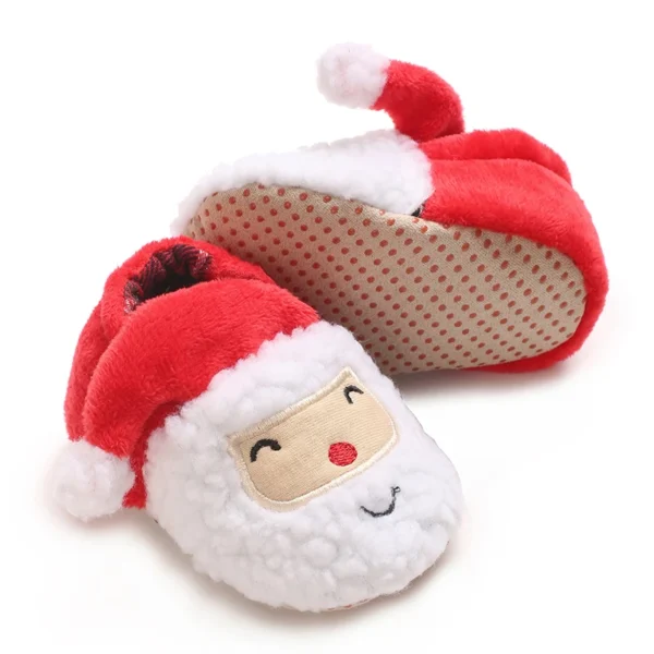 0-18Months Newborn Boys and Girls Christmas Baby Shoes Toddler First Walkers Soft Bottom Infant Flats Warm Snow Boots - Image 4