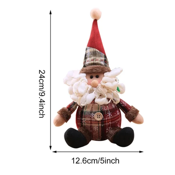 Snowman Doll Merry Chirstmas Decor for Home Table 2023 Elk Doll Christmas Ornaments Santa Claus Navidad Gift Happy New Year 2024 - Image 6