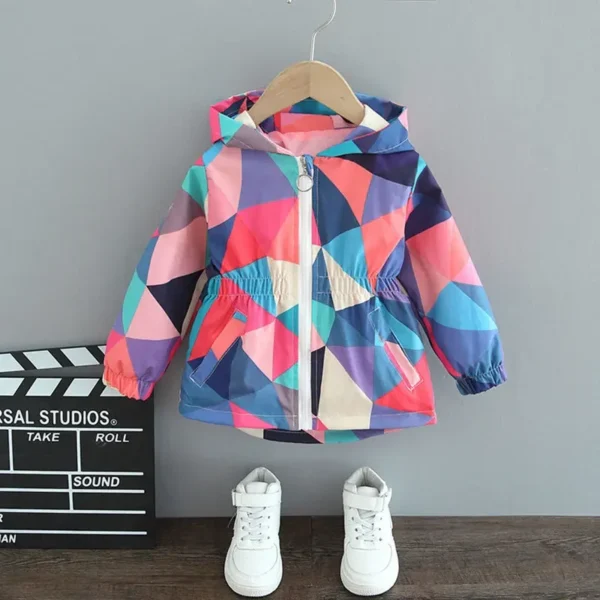 Kids Girls Spring Autumn Long Jackets 2023 New Fashion Kids Baby Butterfly Appliques Coats Casual Outerwear For 1-6Y - Image 4