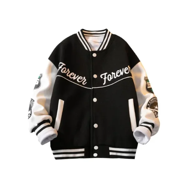 Fashion Spring Autumn Long Sleeve Outwear Teenager Kids Letter Printed Coat Sport Children Clothing 3 8 10 12 Years Old - Image 3