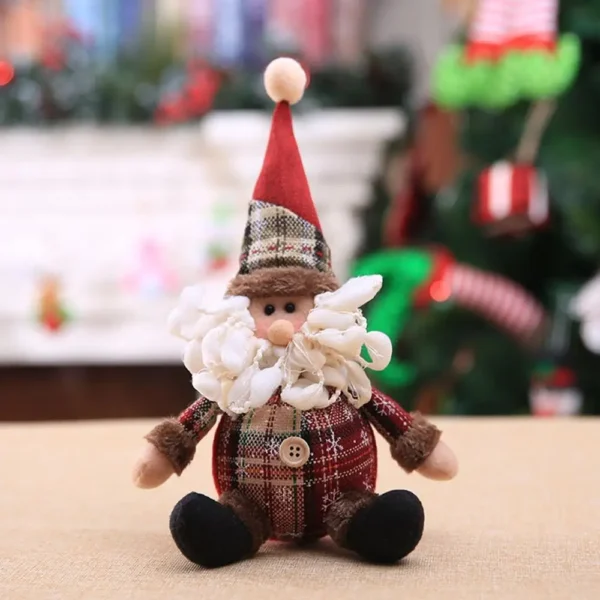 Snowman Doll Merry Chirstmas Decor for Home Table 2023 Elk Doll Christmas Ornaments Santa Claus Navidad Gift Happy New Year 2024 - Image 3