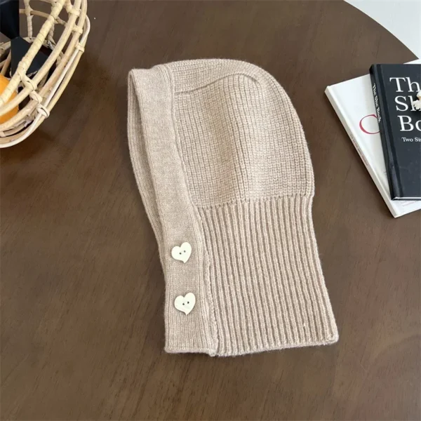Knitted Ribbed Knitted Hat Warm Thicken Imitation Cashmere Scarf Set Shawl Split Finger Gloves Wool Pullover Hat Accessories - Image 6