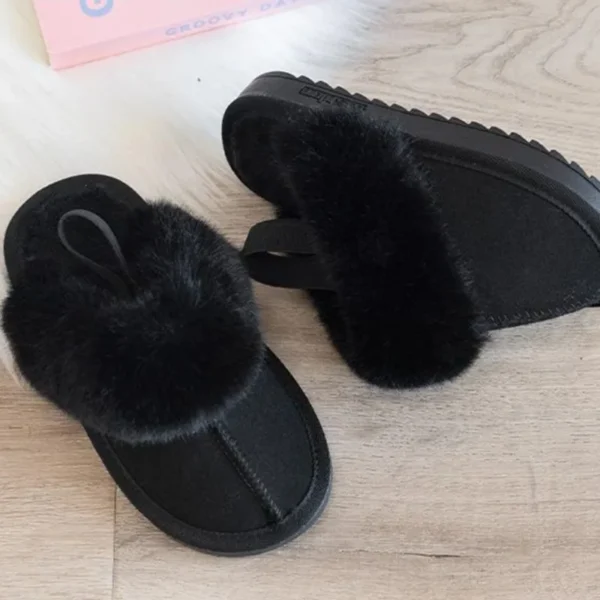 Roman Baby Winter Popular Snow Boots Plus Velvet Retro Fashion Show Kids Half Drag Comfortable Cool Children Toddler Boots - Image 5