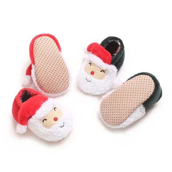 0-18Months Newborn Boys and Girls Christmas Baby Shoes Toddler First Walkers Soft Bottom Infant Flats Warm Snow Boots