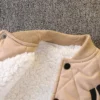 Autumn Winter Baby Boys Thickened Plush Jacket Coats Baseball Clothes Child Fashion Warm Fleece Cotton Padded Clothes Outerwear - Image 5