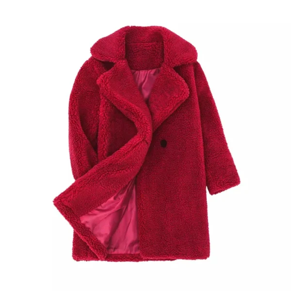 Warm Lamb's Wool Jackets For Girls Boys Winter Fleece Outerwear Autumn Children Fashion Single-Breasted Coats Big Kids Clothes - Image 4