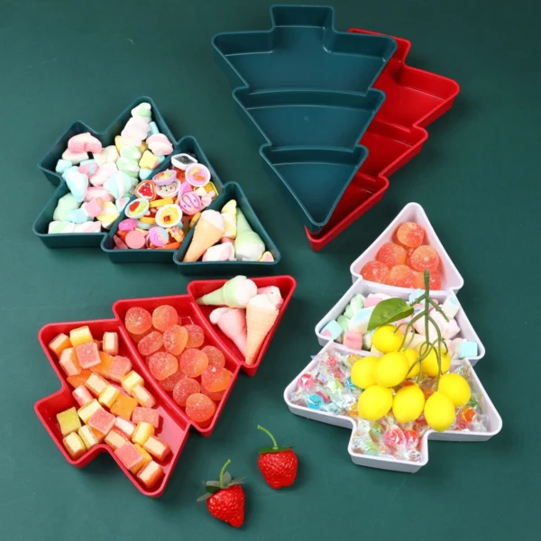 Christmas Tree Fruit Plate Marry Christmas Party Decorations For Home 2024 Navidad Noel Natal Xmas Gifts Happy New Year 2025 - Image 4