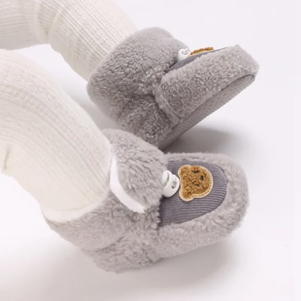 Winter Snow Baby Boots Cute Bear Warm Booties For Kids Soft Infant Newborn Toddler Baby Girls Boys Shoes Preschool Walking Shoes - Image 2