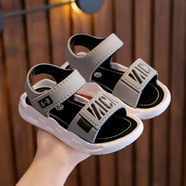 Children Sandals Students Non-slip Shoes Simple Generous Boys Girls Sandals Wear and Off Easy Soft Bottom Kids Casual Footwear - Image 3