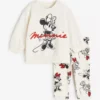 Cute Minnie Print Tops 2pcs For Girls Child Autumn Long Sleeve Tracksuits New Fashion Clothing Kids Casual Hoodies+Sweatpants - Image 2