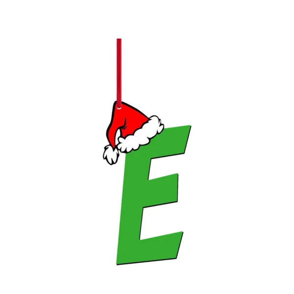 2024 New 2d Flat Christmas Acrylic Letters Decorations Acrylic Flat Christmas Tree Hanging Ornaments Double Side Printed Pendant - Image 6