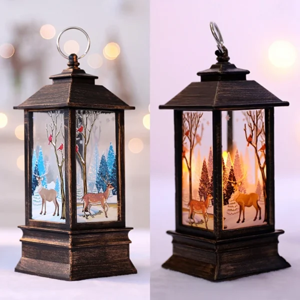 Christmas Lantern Light Merry Christmas Decorations for Home Christmas Tree Ornaments 2024 Navidad Xmas Gifts New Year 2025 - Image 4