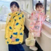 New Girls Boys Down Jacket Winter Coats Children Clothes Hooded Windbreaker Coat For Kids 2-7 Years Cotton Warm Outerwear - Image 4