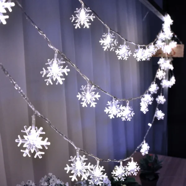 Snowflake LED Light Christmas Decorations For Home Hanging Garland Christmas Tree Decor Ornament 2024 Navidad Xmas Gift New Year - Image 4