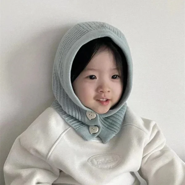 Knitted Ribbed Knitted Hat Warm Thicken Imitation Cashmere Scarf Set Shawl Split Finger Gloves Wool Pullover Hat Accessories - Image 2
