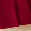 Baby Girl Ruffled Long Sleeve Fleece Hooded Single Breasted CoatKids Clothes Autumn And WinterRecommended To Buy One Size Larger - Image 6