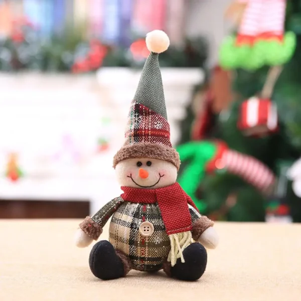 Snowman Doll Merry Chirstmas Decor for Home Table 2023 Elk Doll Christmas Ornaments Santa Claus Navidad Gift Happy New Year 2024 - Image 4