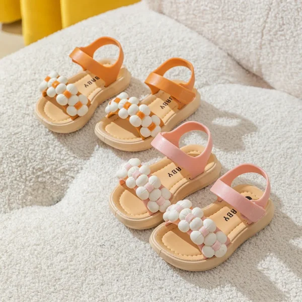2024 New Children's Slippers Summer Girls and Boys Bathroom Home Anti slip Beach Shoes Soft Soled Baby Sandals - Image 3