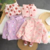 New Autumn Winter Children Girls Clothes Baby Coat Kids Cute Fashion Thickened Jacket Toddler Casual Costume Infant Sportswear - Image 2