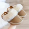Roman Baby Winter Popular Snow Boots Plus Velvet Retro Fashion Show Kids Half Drag Comfortable Cool Children Toddler Boots - Image 4