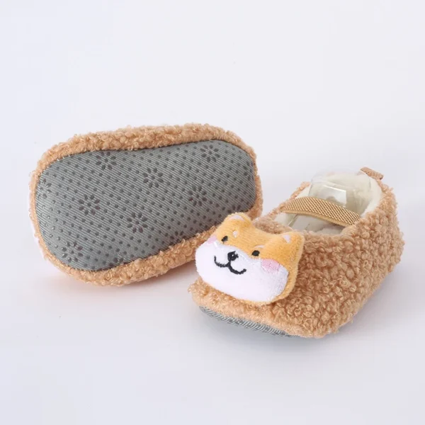 Cartoon Comfortable Boots For Baby, Soft And Warm Plus Fleece Boots For Indoor Outdoor Walking, Autumn And Winter Shoes - Image 5