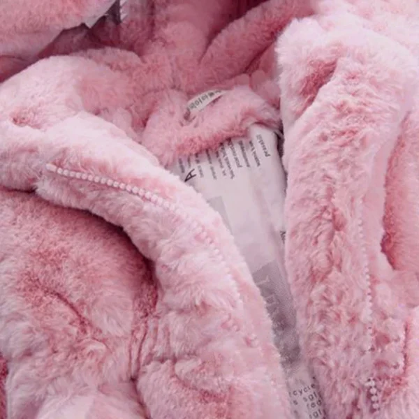 Baby Girls Warm Winter Coats Thick Faux Fur Fashion Kids Hooded Jacket Coat for Girl Outerwear Children Clothing 2 3 4 6 7 Years - Image 6
