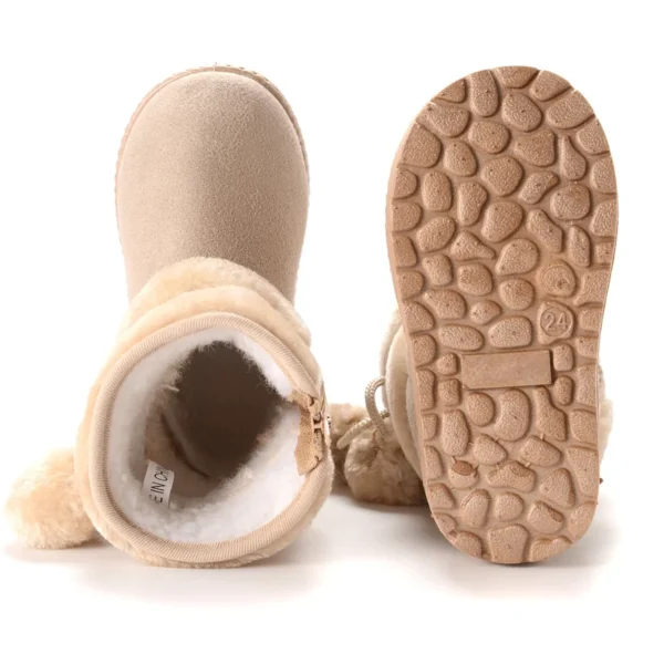 New Girls Snow Boots Winter Comfortable Thick Warm Kids Boots Lobbing Ball Thick Children Autumn Cute Boys Boots Princess Shoes - Image 6
