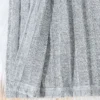 Girls Solid Color Striped Hooded Long Sleeve Coat - Image 6