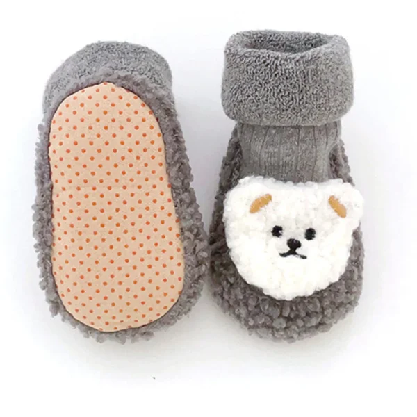 0-18Months Newborn Baby Bear Cotton Booties Winter Non-Slip Sole Toddler Boys Girls First Walkers Infant Warm Fleece Snow Boots - Image 6