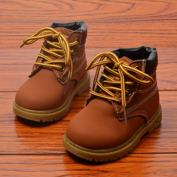 Autumn Winter Baby Boots Toddler Fashion Boots Kids Shoes Boys Girls Snow Boots Girls Boys Plush Fashion Boots Shoes Size - Image 4