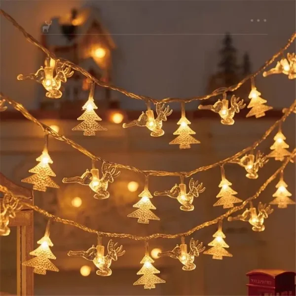 3M 2024 Christmas Decoration for Home Christmas Lights Snowflake String Lights Fairy LED Lamp New Year 2025 Tree Garden Noel 6 - Image 6