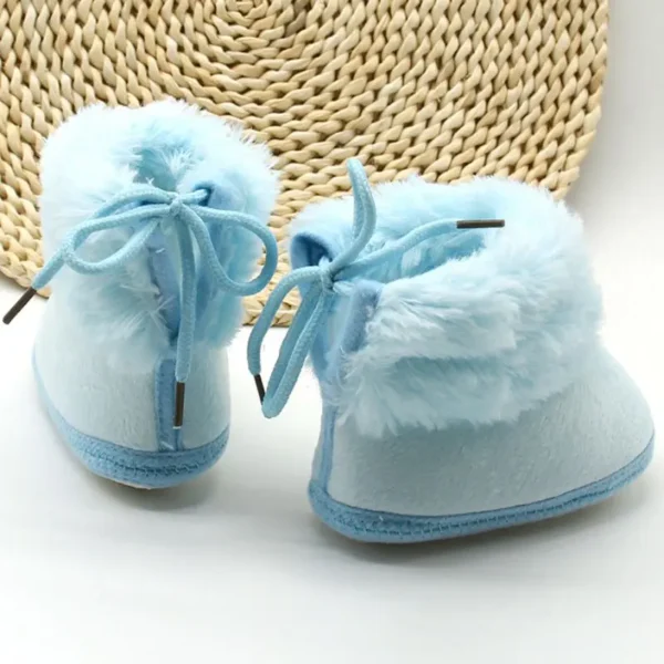 Winter Snow Baby Boots Newborn Warm Booties Soft Sole First Walkers Shoes for Baby Girls Boys Solid Infant Shoes Toddler 0-18M - Image 3