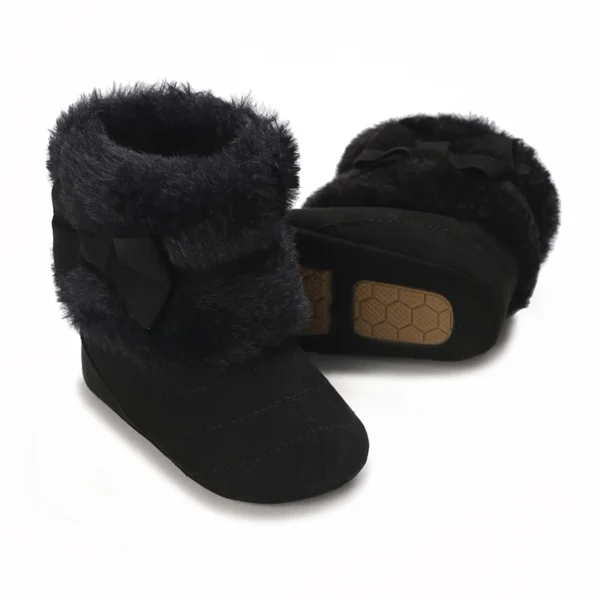 Rubber Non-slip Boots Winter Newborn Baby Cotton Booties Non-Slip Sole Toddler Boy Girl First Walkers Infant Warm Shoes Boots - Image 2