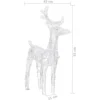 17x4x22 in 5 LED Outdoor Christmas Reindeer Yard Decoration, Lawn Decoration, Outdoor Luminous Reindeer Outdoor Gold - Image 2
