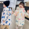 New Girls Boys Down Jacket Winter Coats Children Clothes Hooded Windbreaker Coat For Kids 2-7 Years Cotton Warm Outerwear - Image 2