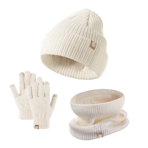 Autumn Winter 2-8Y Children's Knit Gloves Hat Scarf 3 Pieces Sets Outdoor Windproof Warm Kids Hats and Caps Muffler for Boy Girl - Image 6