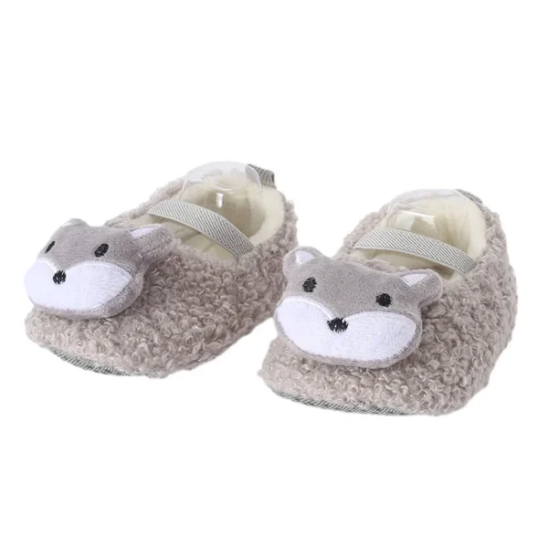 Cartoon Comfortable Boots For Baby, Soft And Warm Plus Fleece Boots For Indoor Outdoor Walking, Autumn And Winter Shoes
